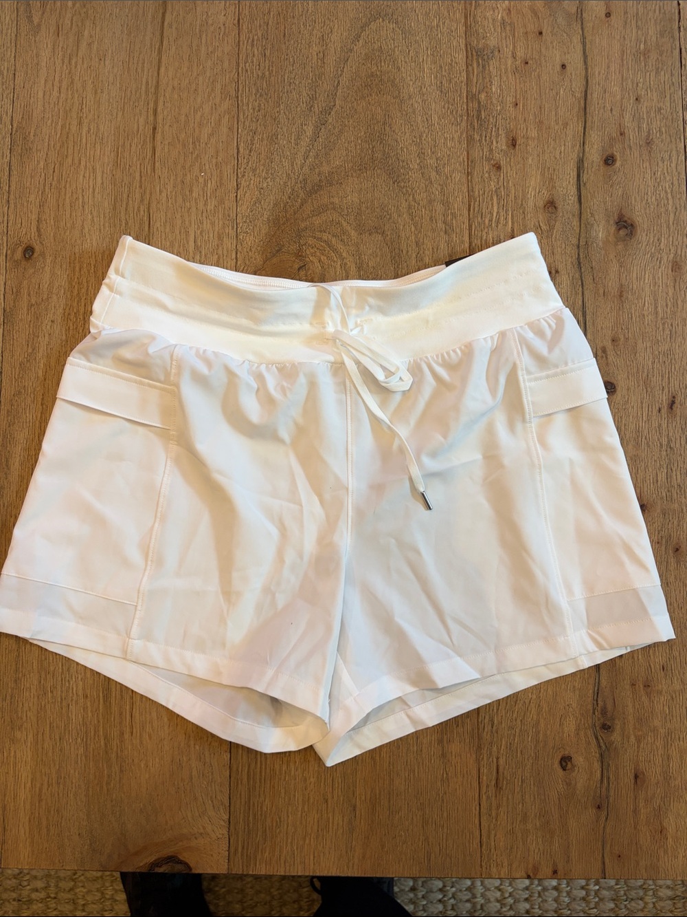 CALIA by Carrie Underwood White Performance Drawstring Shorts